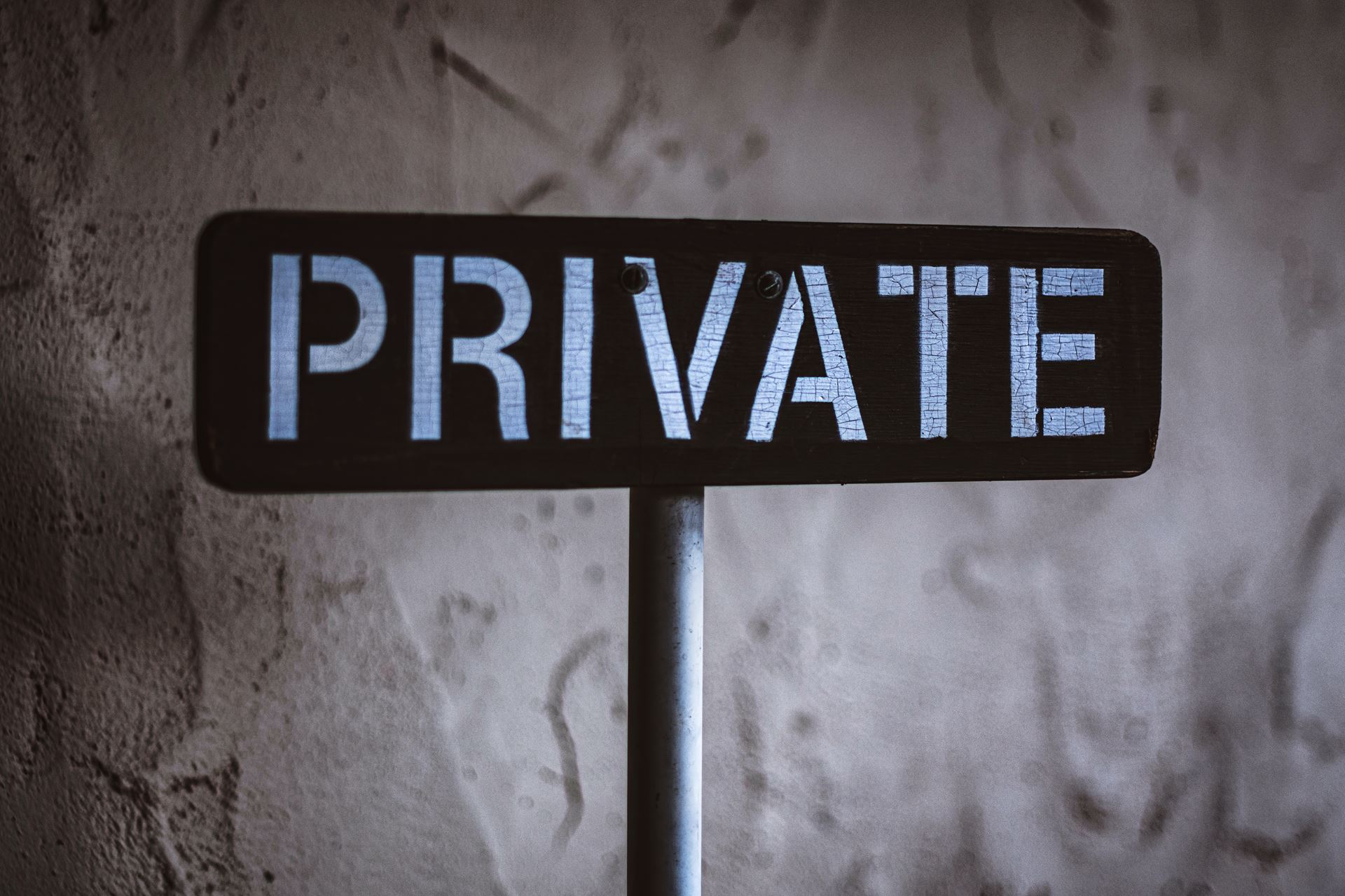 Image of the word private