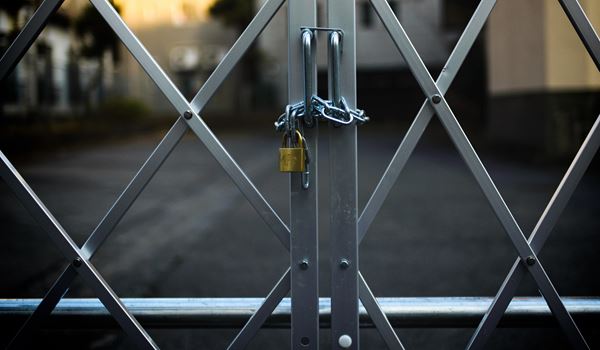 a close up of a metal pole