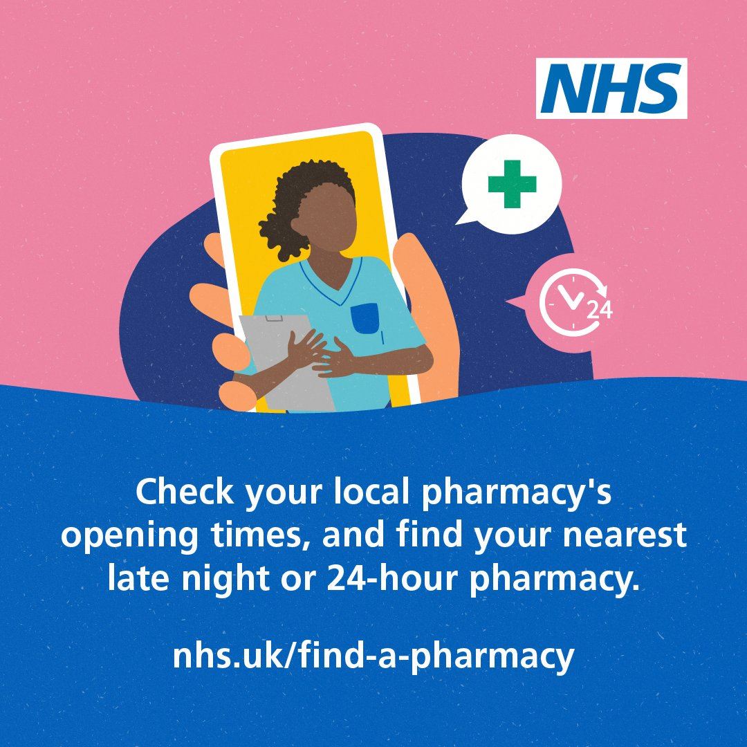 Image with text saying Check your local pharmacist